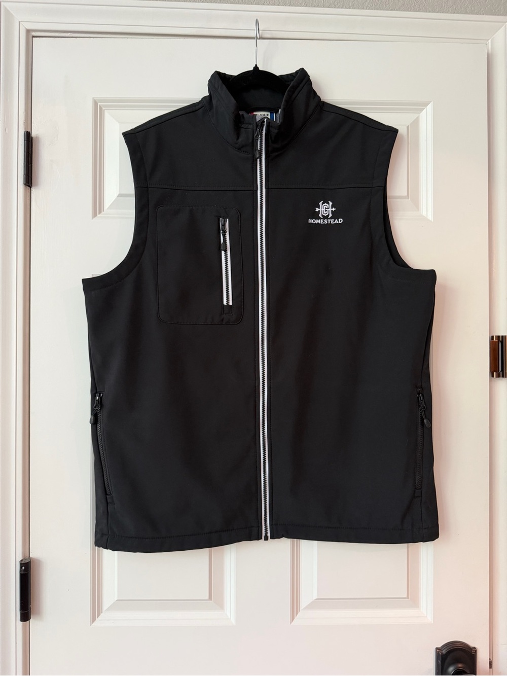 Clique Men's Black Golf Softshell Zip Vest Size XL